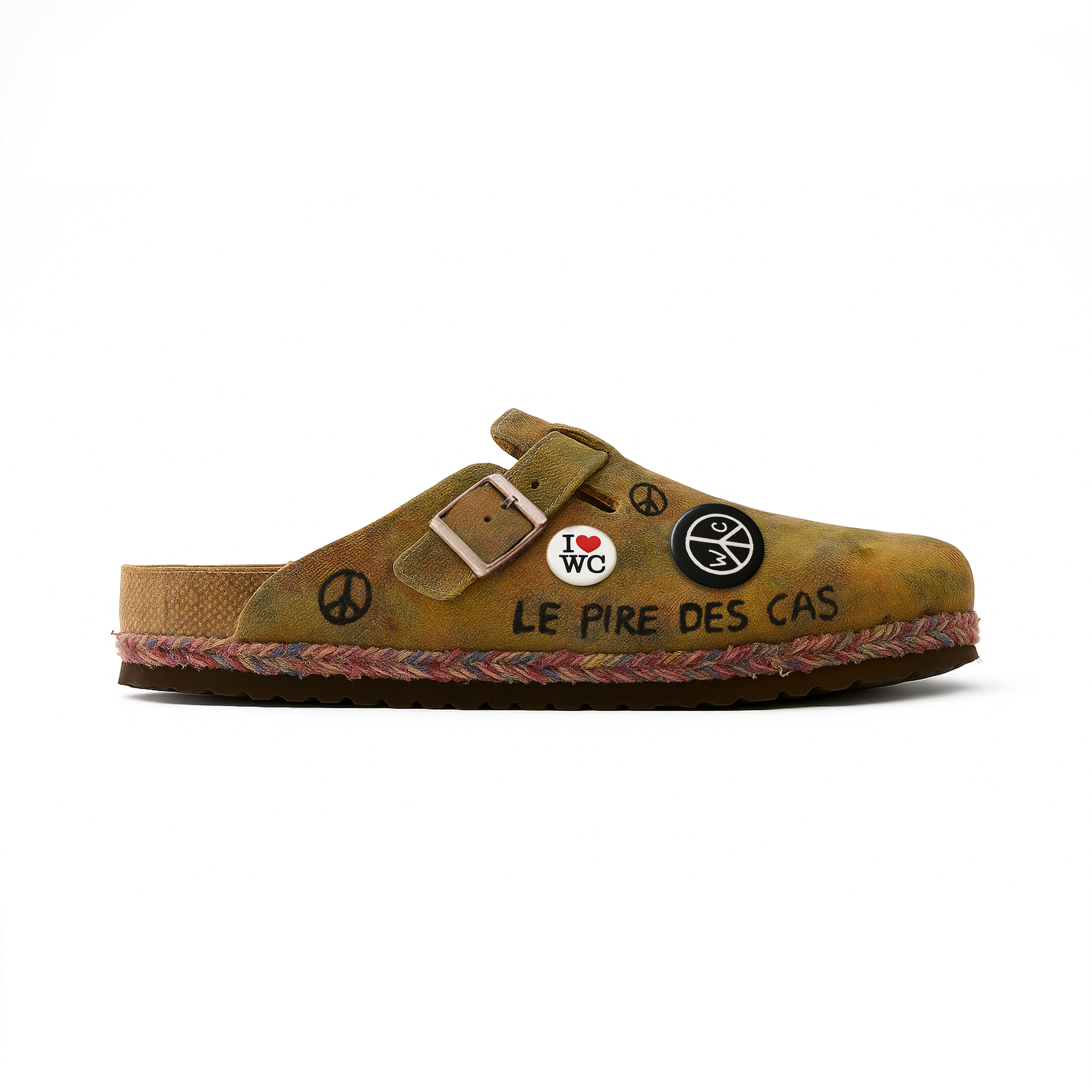 "Souvenir" Clogs - removable pins